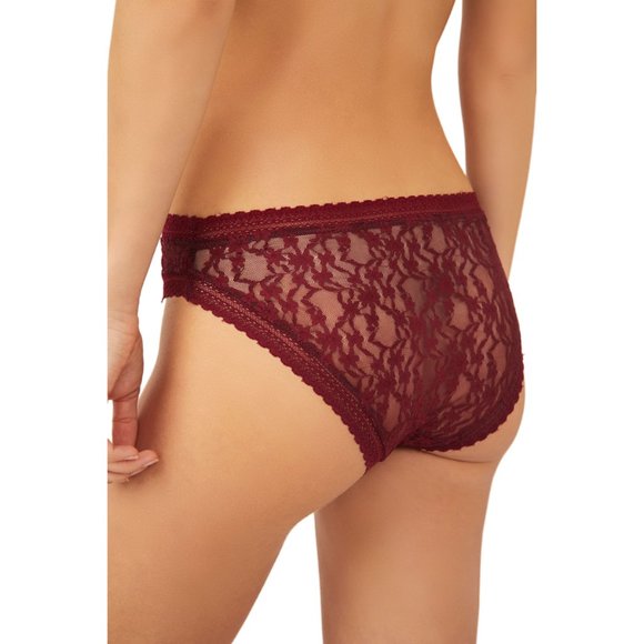 FREE PEOPLE Daisy Lace Bikini Undies / Pomegranate Wine - Picture 1 of 6